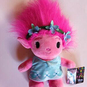 DreamWorks Trolls Poppy Plush Doll 12” Pink Hair Stuffed Toy Universal Studios